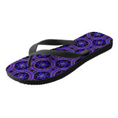 Tongs Floral Modern Boho Elegant Abstract Pattern #505 (Incliné)
