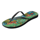 Tongs Floral tropical monogrammé (Incliné)