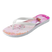 Tongs Florales Roses (Incliné)