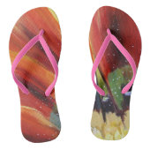 Tongs Flower Art Custom Adult, Slim Strings (Semelle)