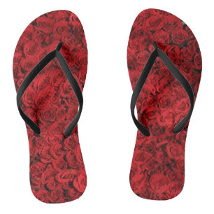 Tongs Flowers rouges
