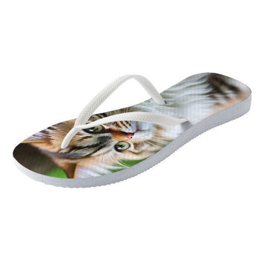 Tongs "Fluff and Cuddles : The Chubby Persian Cat" (Incliné)