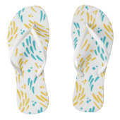 Tongs Flux en turquoise et jaune (Semelle)