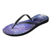 Tongs Fond spatial avec étoiles (Incliné)