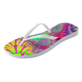 Tongs Fonte arc-en-ciel rose (Incliné)