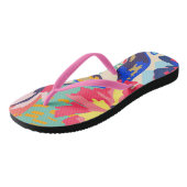 Tongs Forêt et rose (Incliné)