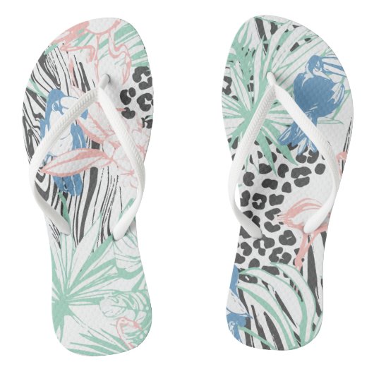 Tongs Forêt tropicale Abstraite (Semelle)