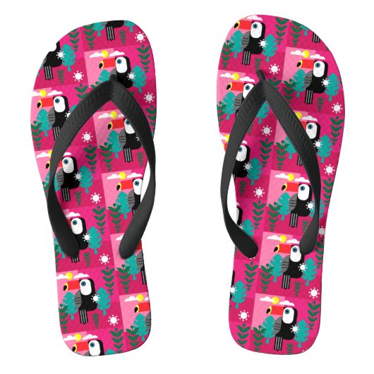 Tongs Forêt tropicale tropicale Toucan (Semelle)