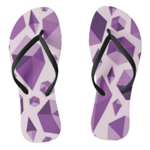 Tongs Formes de bijoux géométriques violets