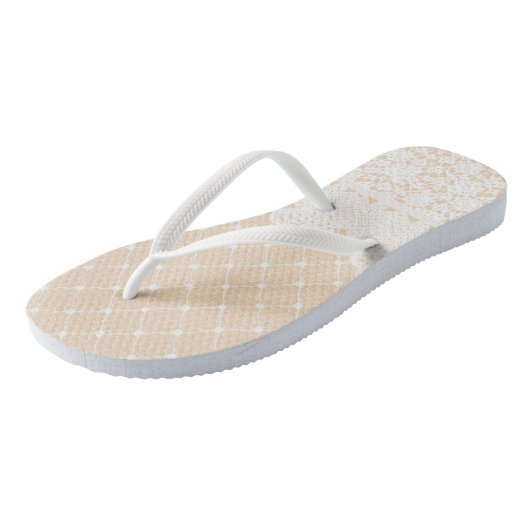 Tongs Frontière de dentelle (Incliné)