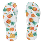 Tongs Fruit blanc d'ananas tropical (Semelle)