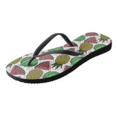 Tongs Fruit motif transparent | motif de surface de frui (Incliné)
