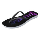 Tongs Fumée de dragon noir et violet (Incliné)