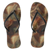 Tongs fumée de rouille marbre Abstrait (Semelle)