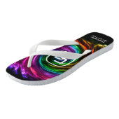 Tongs Fumée torsadée multicolore Monogram (Incliné)