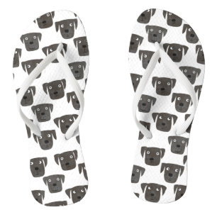 Tongs Fun Black Labrador Retriever Chien