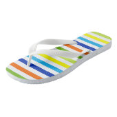 Tongs Fun Bright and Bold - Stripes modernes (Incliné)