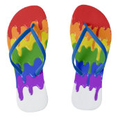 Tongs Fun Rainbow slime Paint Drips (Semelle)