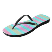 Tongs Fun striped lined lines pastel summer colors (Incliné)
