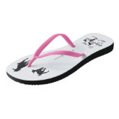 Tongs FUNNY GOAT DIT : | Crazy Goat Lady Cool Pastels (Incliné)