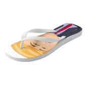 TONGS FUNNY TRUMP CARTOON FLIP FLOP (Incliné)