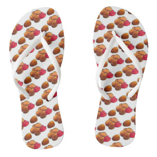 Tongs Gâteaux de poulet avec Ketchup Junk Food Foody