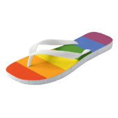 Tongs Gay pride LGBT Rainbow (Incliné)