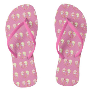 Tongs Girly BFF Karaoke Love Heart