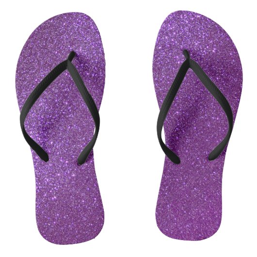 Tongs Girly Sparkly Royal Purple Parties scintillant (Semelle)