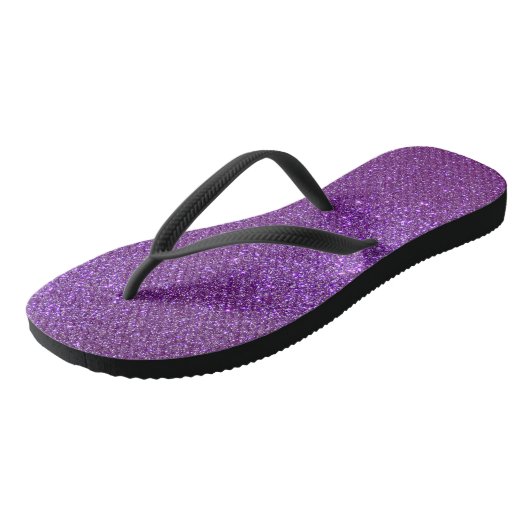 Tongs Girly Sparkly Royal Purple Parties scintillant (Incliné)