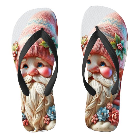 Tongs Gnome en fleurs (Semelle)