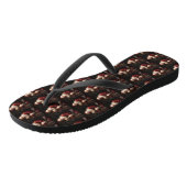 Tongs Golden Retriever with Santa Clause Christmas (Incliné)