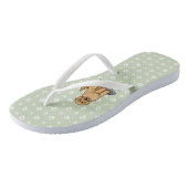 Tongs Goldendoodle Mom Doodle Mom (rouge doré) (Incliné)