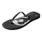 Tongs Gothique Emo Enfants Kiss Valentine's Day (Incliné)