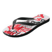 Tongs Graffiti de rue effrayant Hip hop  (Incliné)