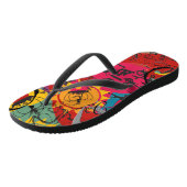 Tongs Graffiti Love Flip Flops (Incliné)