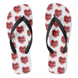 Tongs Grand Coeur beaucoup d'amour