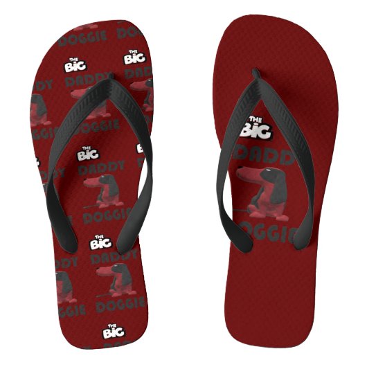 TONGS GRAND DESIGN DE CHIEN DADDY (Semelle)