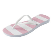 Tongs Grandes Pink, Grandes Blances, Motif Gratté (Incliné)