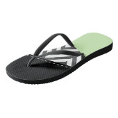 Tongs Gray Zigzag, Gray Chevron, Zigzag Pattern, Mint (Incliné)