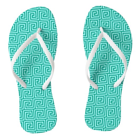Tongs Grec Key, turquoise et aqua (Semelle)
