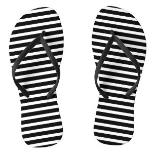 Tongs Grilles Motif Noir Blanc tendance Design élégant é