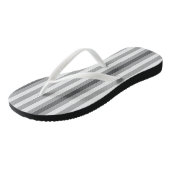 Tongs gris et blanc rayés (Incliné)