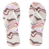 Tongs Gris et rose ondulé (Semelle)