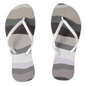 Tongs Gris et violet rayures ondulées (Semelle)