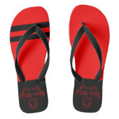 Tongs Grubby Hands Studio Flip Flops rouges (Semelle)