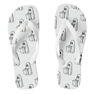 Tongs Halloween, Gentil Fantôme Blanc, Trick Or Treat, H