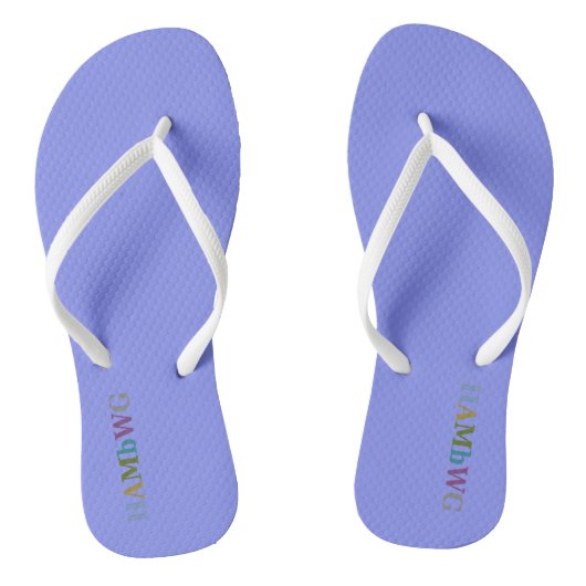 Tongs HAMbyWG - Flip-Flops - Periwinkle w Multi Logo (Semelle)