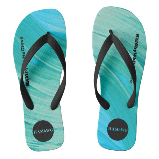 Tongs HAMbyWhiteGlove - Flip-Flops masculins - Aqua rich (Semelle)