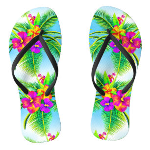 Tongs Hawaï Tropical Motif sans couture